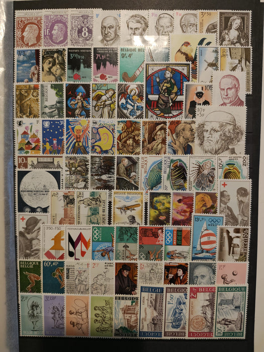Lot timbre Austria si Belgia majoritatea serii complete