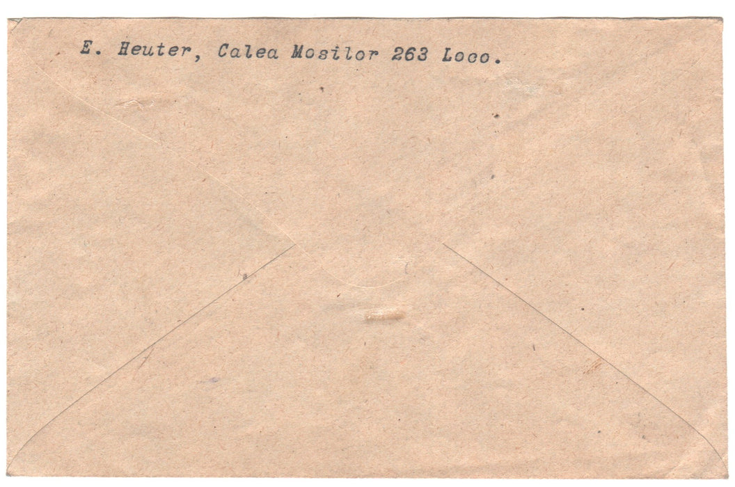 Romania 1918 Plic filatelic Timbre germane de ocupatie GULTIG 9 Armee