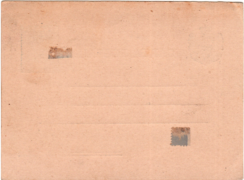 Romania 1894 Carte postala Spic de grau 5 B albastru