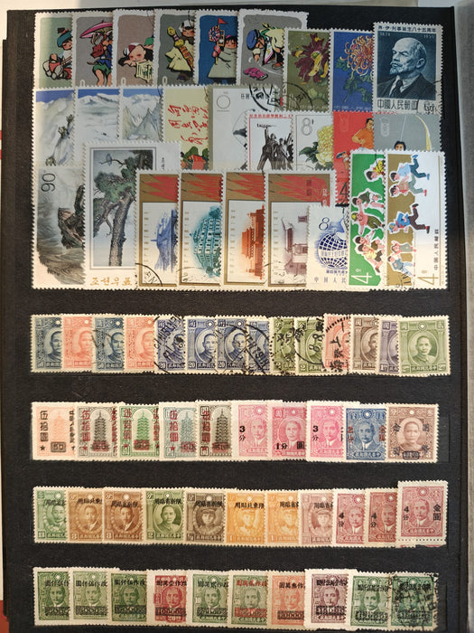 Clasor cu timbre China (aproximativ 1400-1500) cota mare de catalog