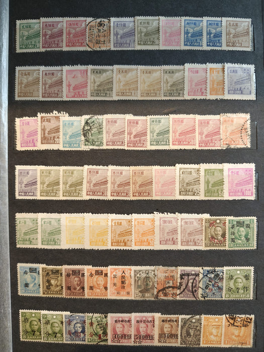 Clasor cu timbre China (aproximativ 1400-1500) cota mare de catalog