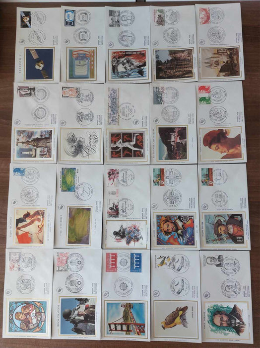 Franta Lot continand 374 FDC (179 in album, care este inclus), diferite tematici, pictura, personalitati, aniversari etc.