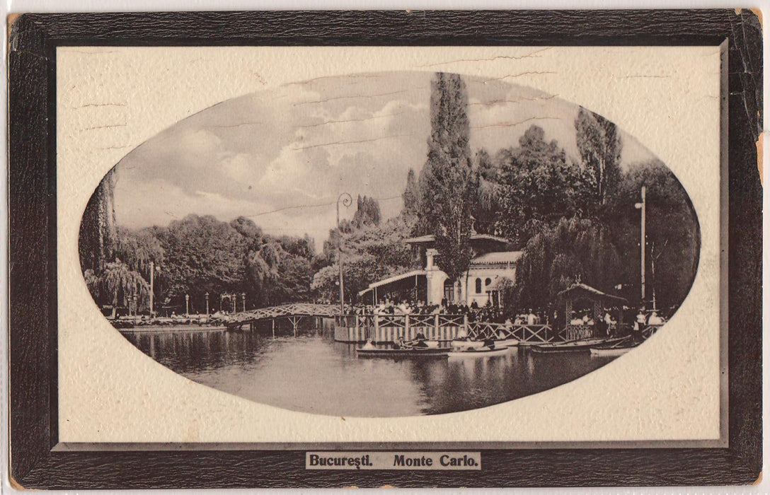 Romania 1913 Carte postala Bucuresti Cismigiu Monte-Carlo