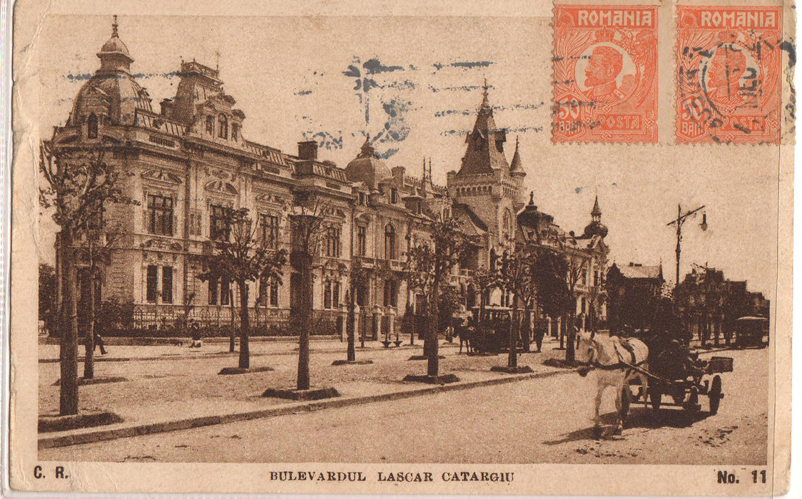 Romania 1923 Carte postala Bucuresti Bulevardul Lascar Catargiu