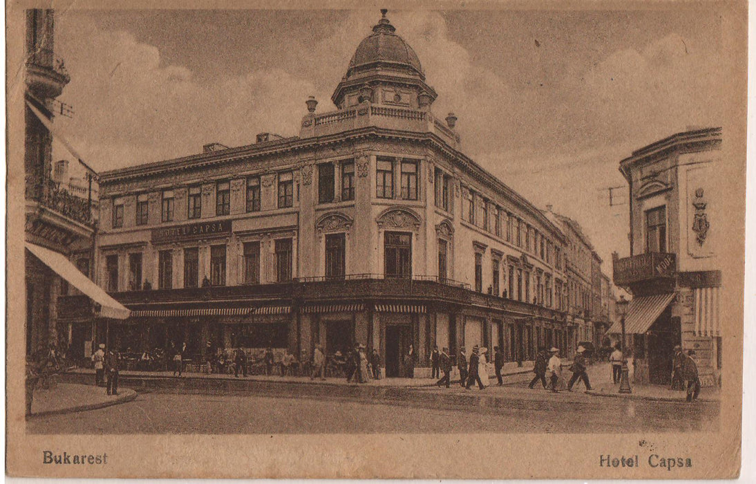 Romania 1920 Carte postala Bucuresti Hotel Capsa