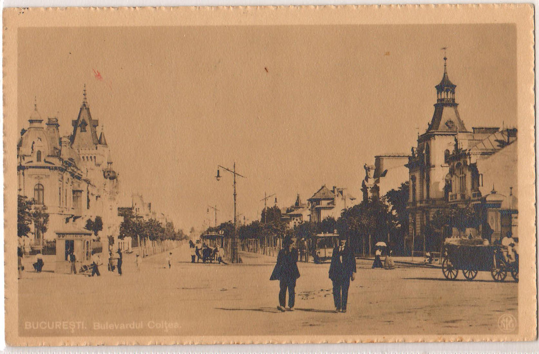 Romania 1910 Carte postala Bucuresti Bulevardul Coltei