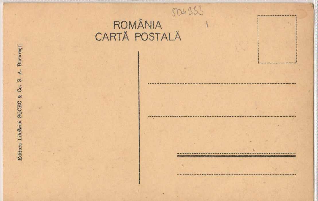 Romania Carte postala Bucuresti Cercul Militar si Bulevardul Elisabeta