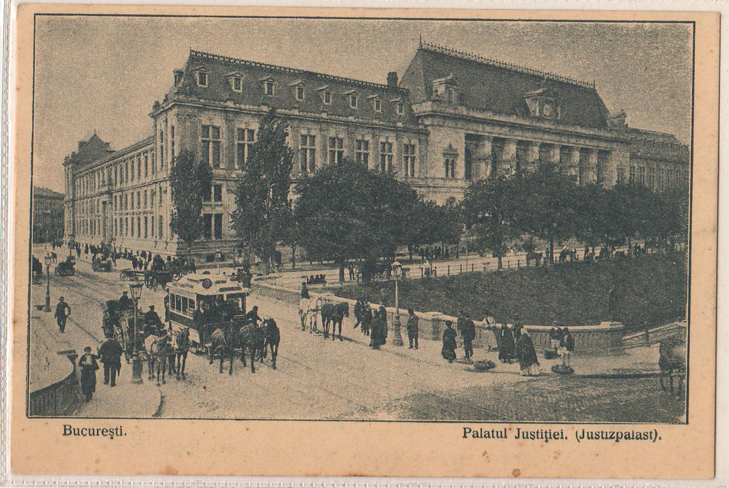 Romania Carte postala Bucuresti Palatul Justitiei