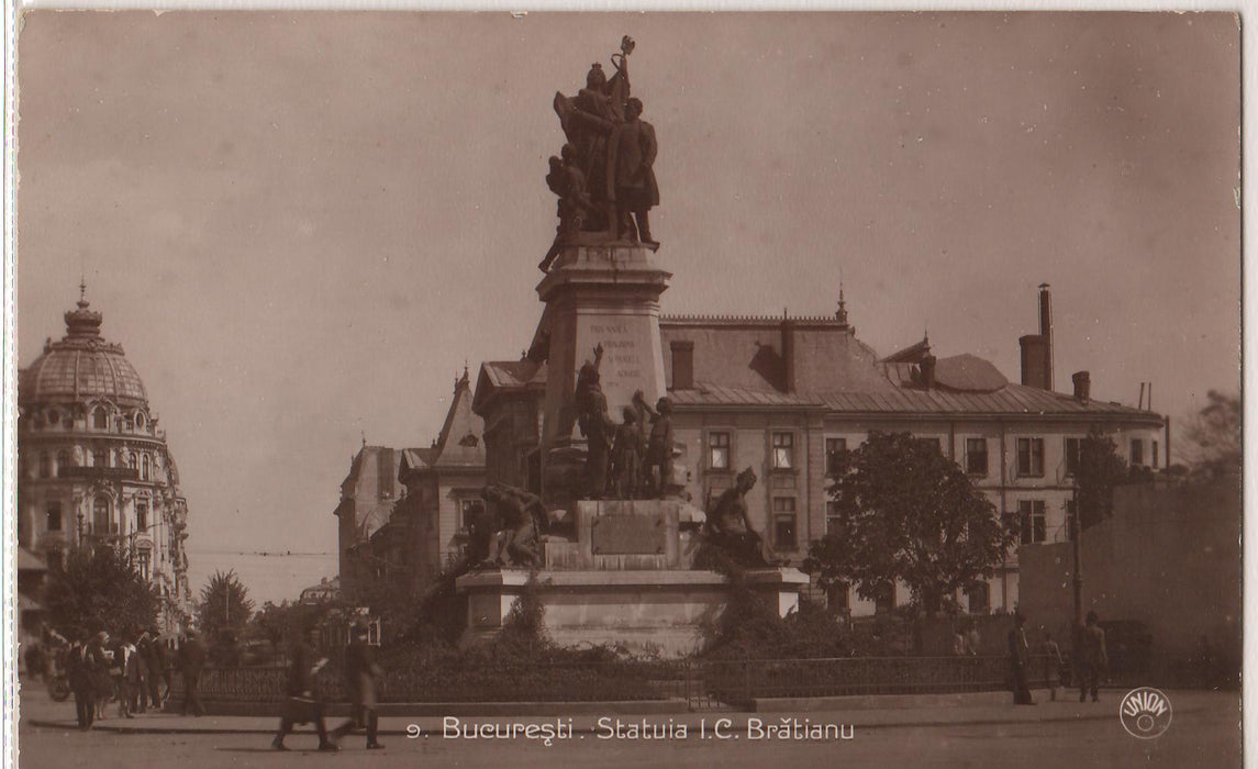 Romania 1929 Carte postala Bucuresti Statuia I.C. Bratianu
