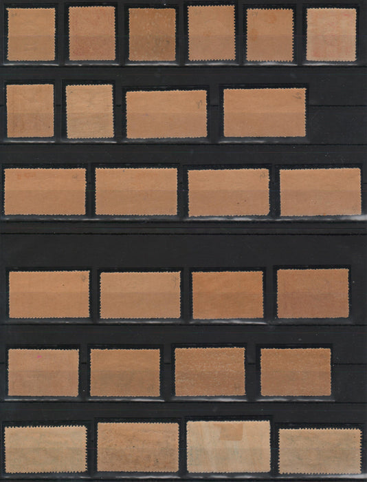 Romania 1919-1920 Ocupatia romana in Ungaria DEBRETIN emisiunea a 2-a supratipar rotund serie completa 46 valori