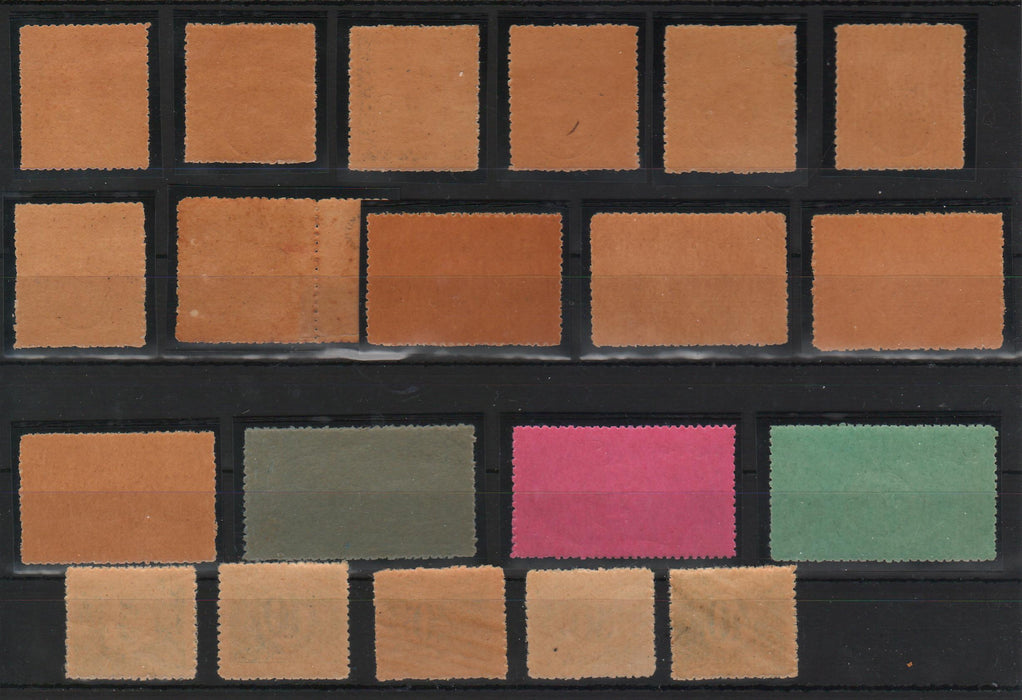 Romania 1919-1920 Ocupatia romana in Ungaria DEBRETIN emisiunea a 2-a supratipar rotund serie completa 46 valori