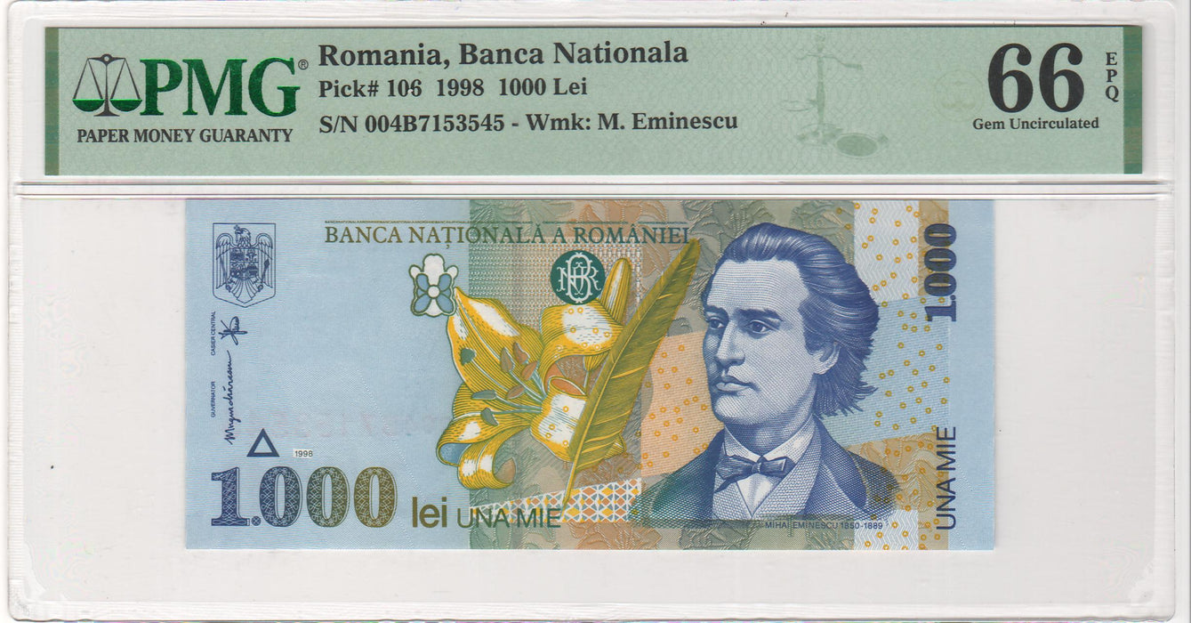 Romania Bancnota 1.000 LEI 1998 gradata