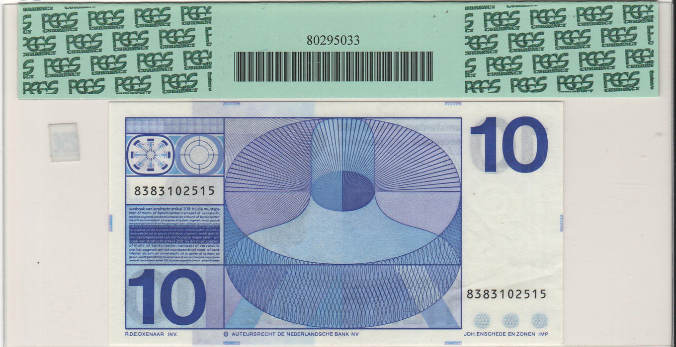 Olanda Bancnota 10GULDEN 1968 gradata