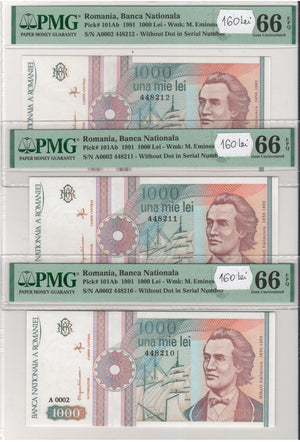 Romania Bancnota 1.000 LEI 1991 gradata