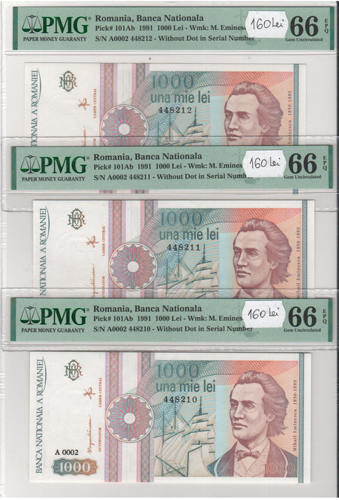 Romania Bancnota 1.000 LEI 1991 gradata