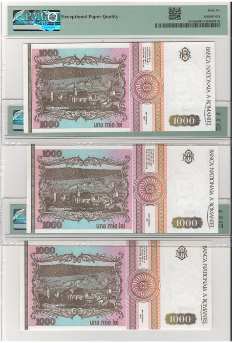 Romania Bancnota 1.000 LEI 1991 gradata