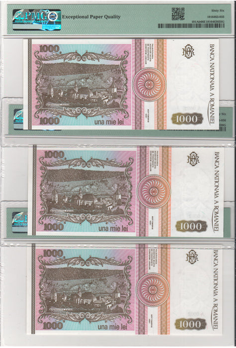 Romania Bancnota 1000 LEI 1991 gradata