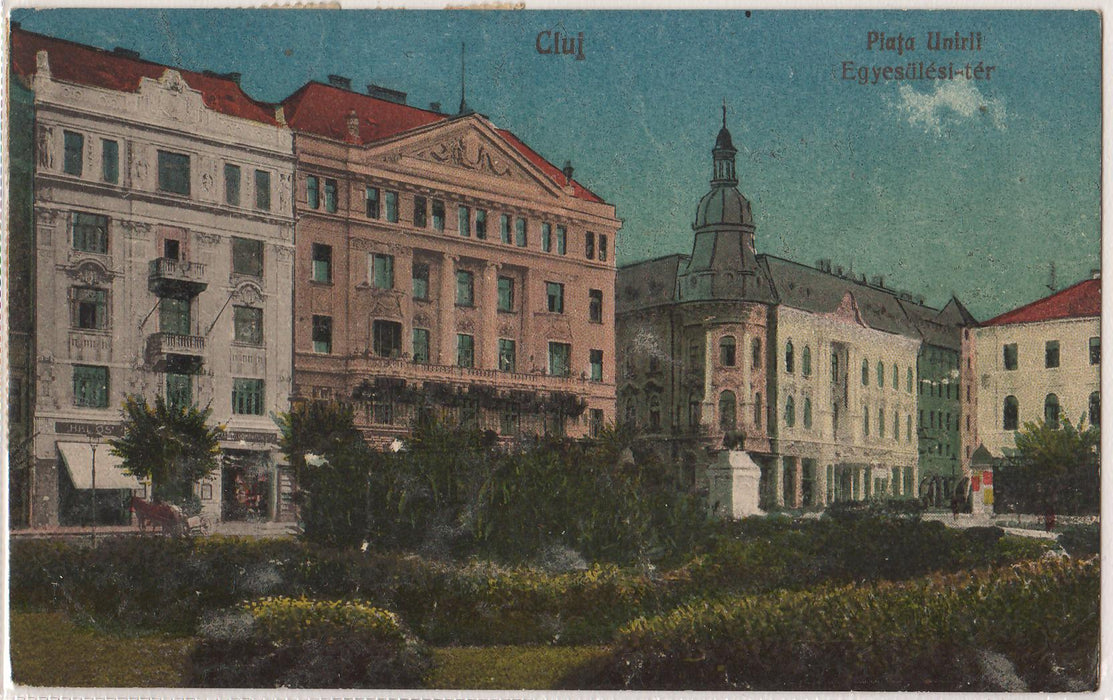 Romania 1926 Carte postala Cluj Piata Unirii