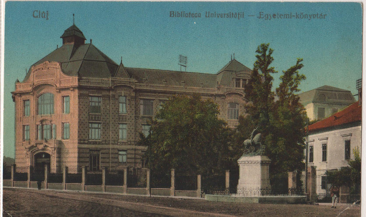 Romania 1926 Carte postala Cluj Biblioteca Universitatii