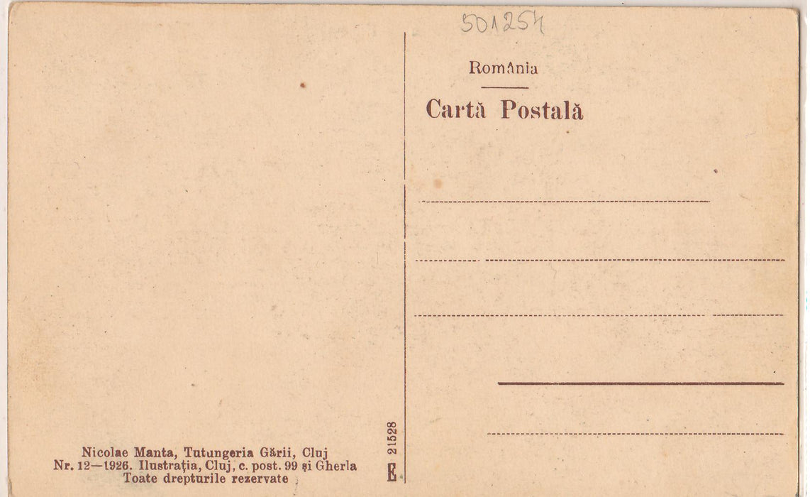 Romania 1926 Carte postala Cluj Universitatea