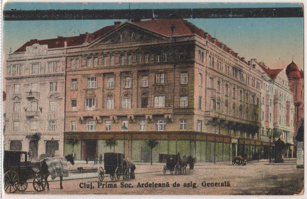 Romania 1931 Carte postala Cluj Prima Societate de Asigurare Generala