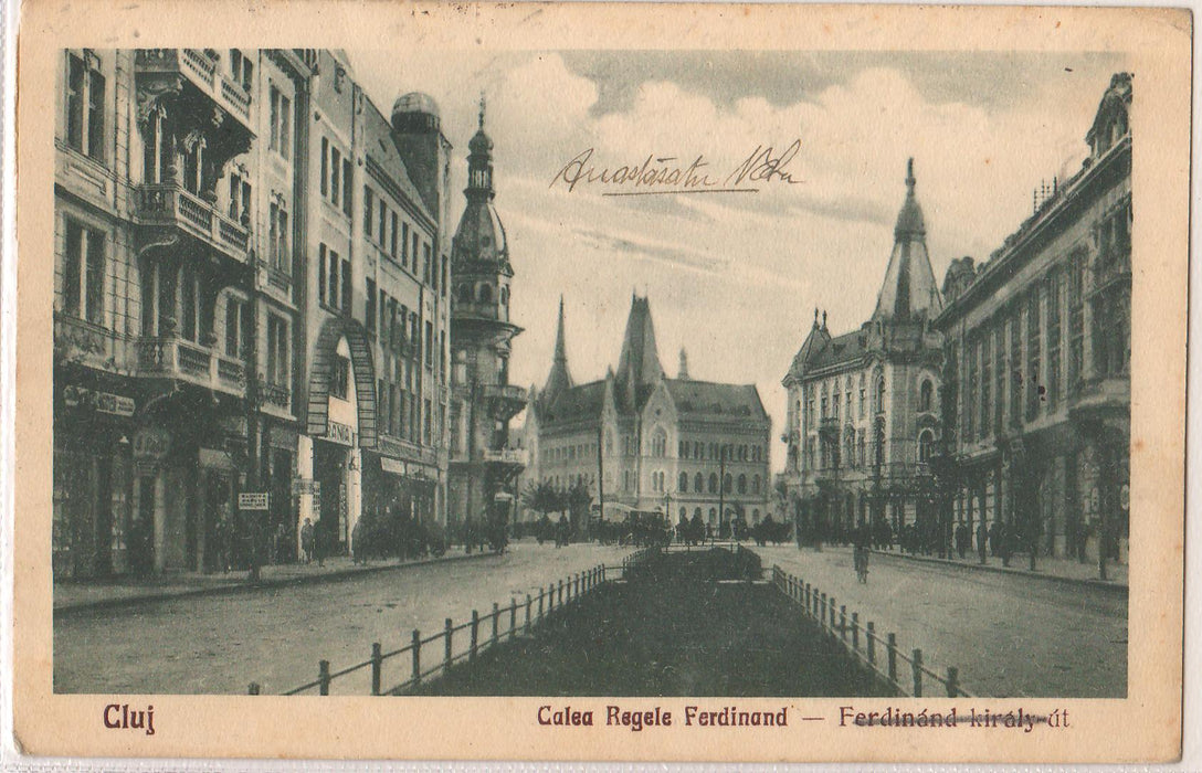 Romania 1929 Carte postala Cluj Calea Regele Ferdinand