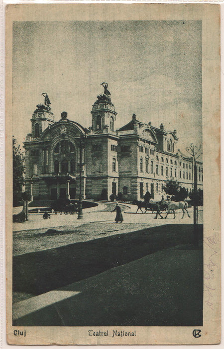 Romania 1928 Carte postala Cluj Teatrul National