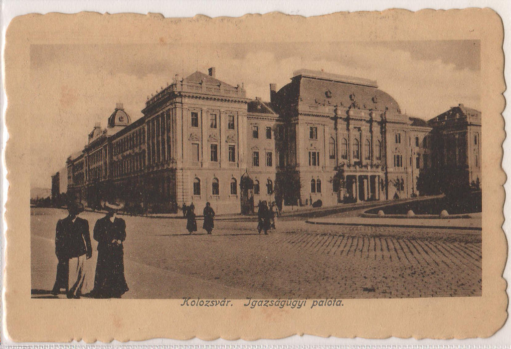 Romania 1922 Carte postala Cluj Palatul de Justitie