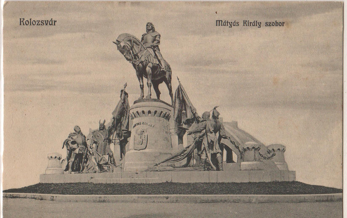 Romania 1912 Carte postala Cluj Statuia Matei Corvin