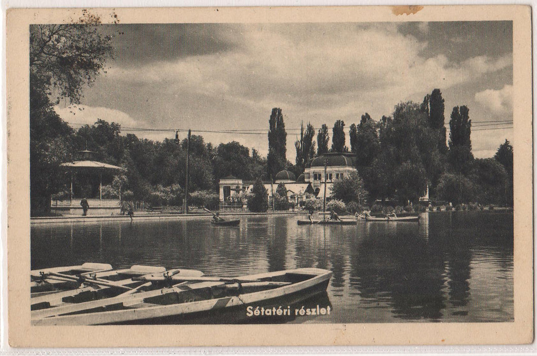 Romania 1946 Carte postala Cluj Parcul orasului