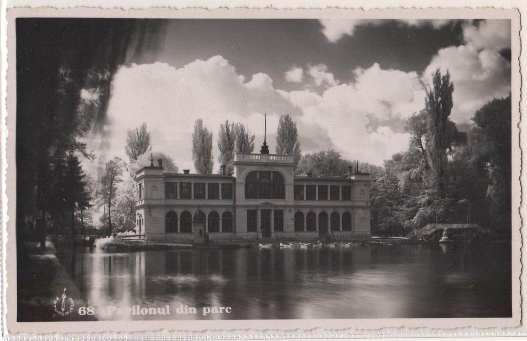 Romania 1936 Carte postala Cluj Pavilionul din Parc
