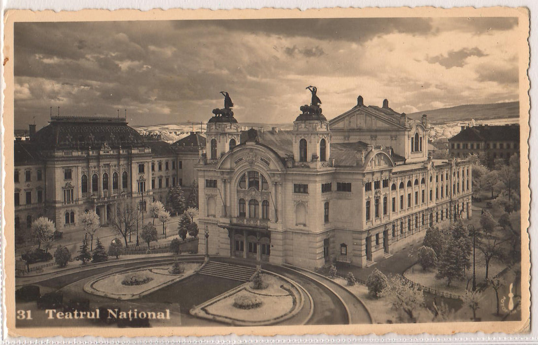 Romania 1938 Carte postala Cluj Teatrul National