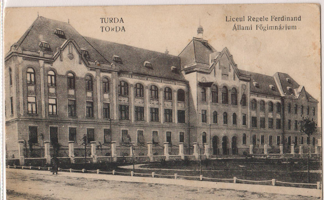Romania 1925 Carte postala Turda Liceul Regele Ferdinand