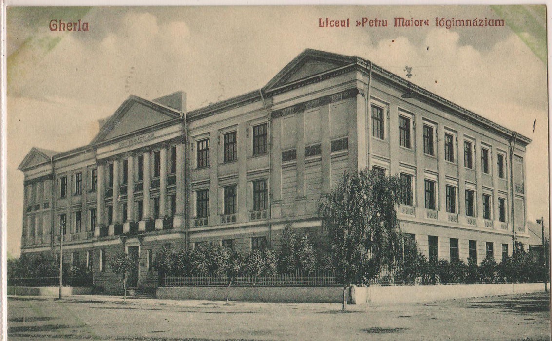 Romania 1928 Carte postala Gherla Liceul Petru Maior