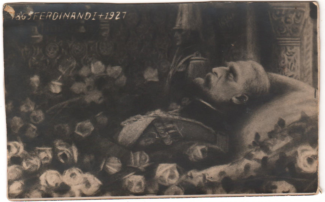 Romania 1927 carte postala Moartea Regelui Ferdinand I