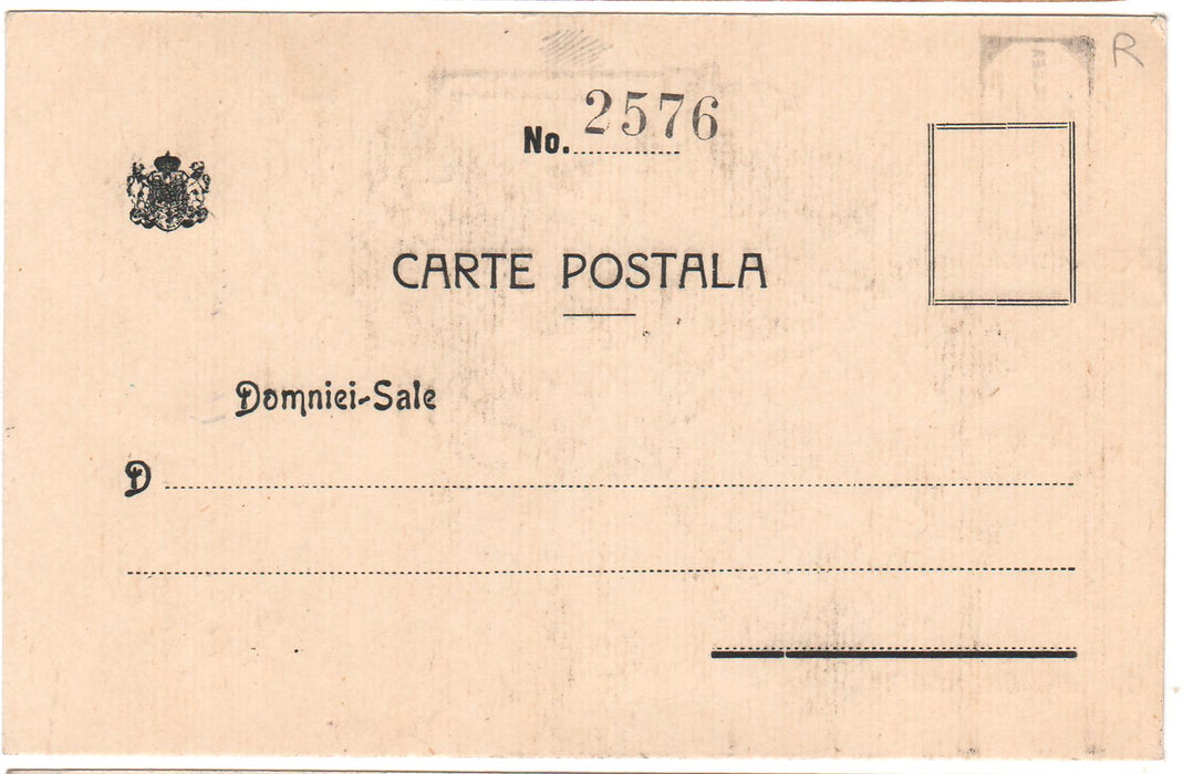 Romania Carte postala Societatea Principele Mircea