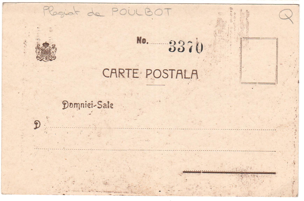 Romania Carte postala Societatea Principele Mircea