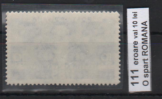 Romania 1935 Horia Closca si Crisan EROARE O spart in Romania