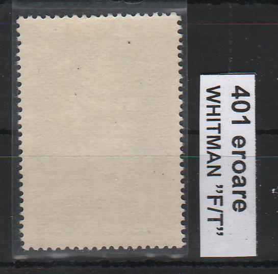 Romania 1955 Aniversari culturale 1,55L EROARE WHIFMAN