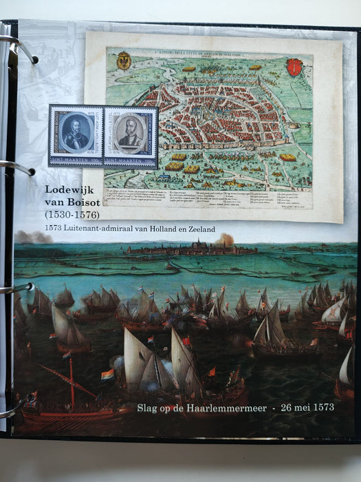 Album/Enciclopedie tematica ARTA, PICTURA, PERSONALITATI, MARINA, NAVIGATIE, VAPOARE, ISTORIE contine 78 pagini ilustrate, cu timbre in posete de plastic. SUPERB!! Albumul are coperti si caseta din piele.