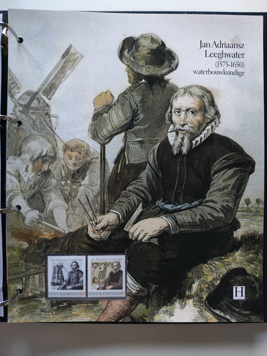 Album/Enciclopedie tematica ARTA, PICTURA, PERSONALITATI, MARINA, NAVIGATIE, VAPOARE, ISTORIE contine 78 pagini ilustrate, cu timbre in posete de plastic. SUPERB!! Albumul are coperti si caseta din piele.