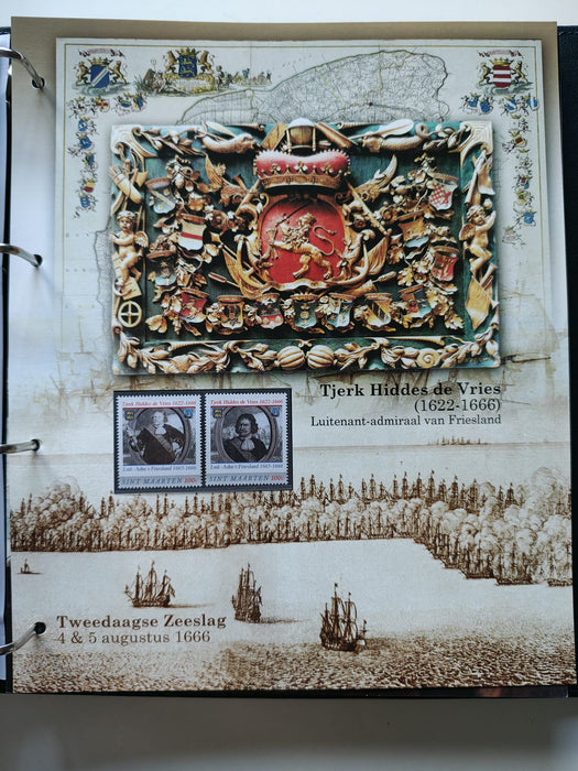 Album/Enciclopedie tematica ARTA, PICTURA, PERSONALITATI, MARINA, NAVIGATIE, VAPOARE, ISTORIE contine 78 pagini ilustrate, cu timbre in posete de plastic. SUPERB!! Albumul are coperti si caseta din piele.