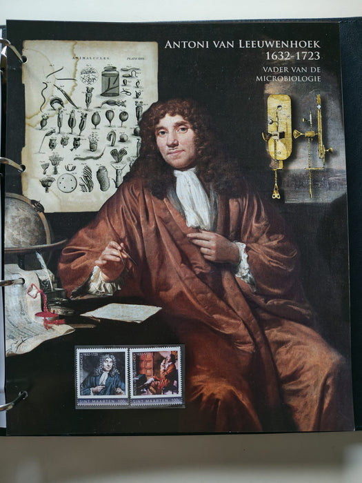 Album/Enciclopedie tematica ARTA, PICTURA, PERSONALITATI, MARINA, NAVIGATIE, VAPOARE, ISTORIE contine 78 pagini ilustrate, cu timbre in posete de plastic. SUPERB!! Albumul are coperti si caseta din piele.