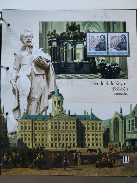 Album/Enciclopedie tematica ARTA, PICTURA, PERSONALITATI, MARINA, NAVIGATIE, VAPOARE, ISTORIE contine 78 pagini ilustrate, cu timbre in posete de plastic. SUPERB!! Albumul are coperti si caseta din piele.