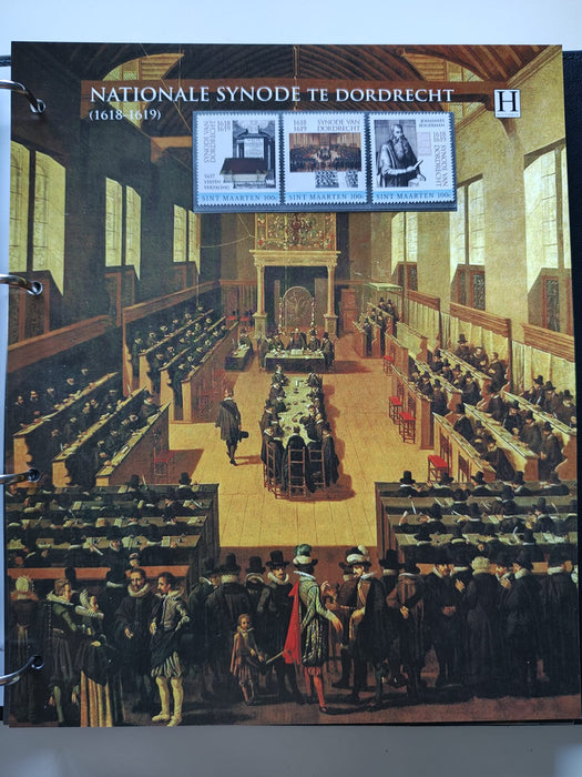 Album/Enciclopedie tematica ARTA, PICTURA, PERSONALITATI, MARINA, NAVIGATIE, VAPOARE, ISTORIE contine 78 pagini ilustrate, cu timbre in posete de plastic. SUPERB!! Albumul are coperti si caseta din piele.