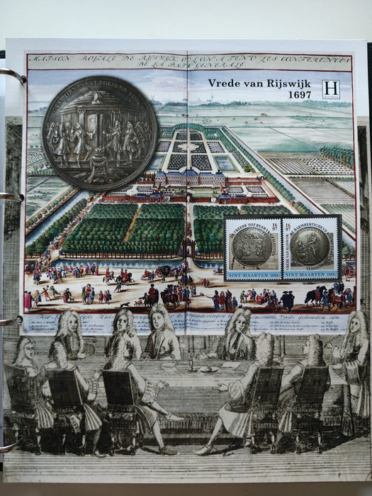 Album/Enciclopedie tematica ARTA, PICTURA, PERSONALITATI, MARINA, NAVIGATIE, VAPOARE, ISTORIE contine 78 pagini ilustrate, cu timbre in posete de plastic. SUPERB!! Albumul are coperti si caseta din piele.