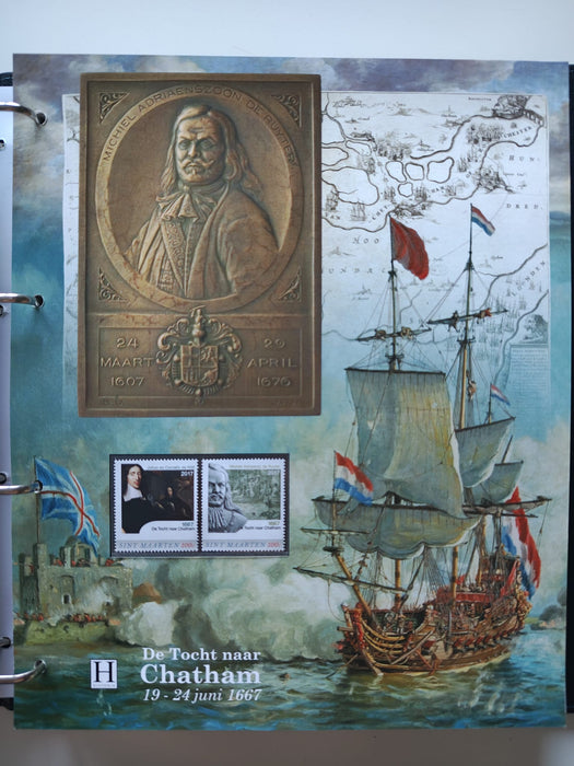 Album/Enciclopedie tematica ARTA, PICTURA, PERSONALITATI, MARINA, NAVIGATIE, VAPOARE, ISTORIE contine 78 pagini ilustrate, cu timbre in posete de plastic. SUPERB!! Albumul are coperti si caseta din piele.