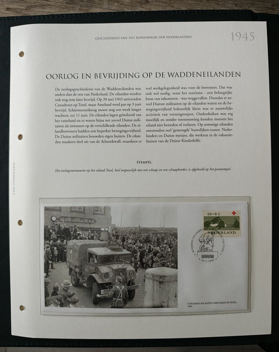 Album/Enciclopedie tematica CRUCEA ROSIE, AL II-lea RAZBOI MONDIAL (WWII), ANIVERSARI, PERSONALITATI contine in jur de 100 plicuri filatelice ilustrate in posete de plastic. Albumul are coperti si caseta din piele.