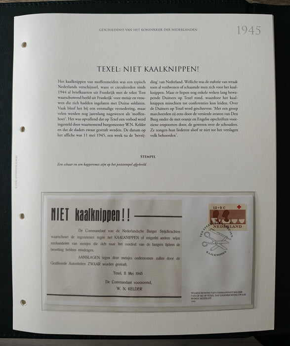 Album/Enciclopedie tematica CRUCEA ROSIE, AL II-lea RAZBOI MONDIAL (WWII), ANIVERSARI, PERSONALITATI contine in jur de 100 plicuri filatelice ilustrate in posete de plastic. Albumul are coperti si caseta din piele.