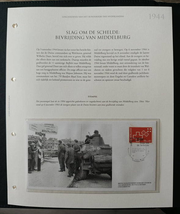 Album/Enciclopedie tematica CRUCEA ROSIE, AL II-lea RAZBOI MONDIAL (WWII), ANIVERSARI, PERSONALITATI contine in jur de 100 plicuri filatelice ilustrate in posete de plastic. Albumul are coperti si caseta din piele.